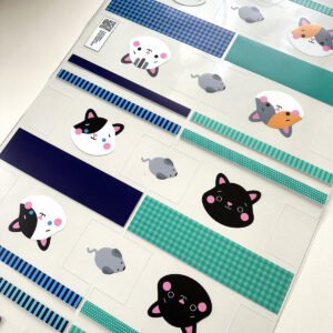 Plástico Estampado - Painel Necessaire MINI Gatinhos - Imagem 18