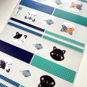 Plástico Estampado - Painel Necessaire MINI Gatinhos
