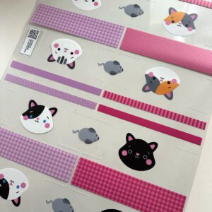 Plástico Estampado - Painel Necessaire MINI Gatinhos - Imagem 17