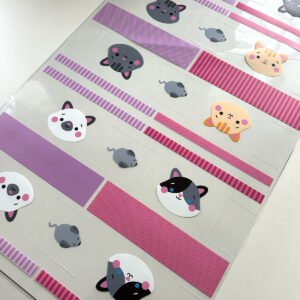 Plástico Estampado - Painel Necessaire MINI Gatinhos - Imagem 3