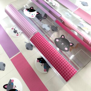 Plástico Estampado - Painel Necessaire MINI Gatinhos - Imagem 16