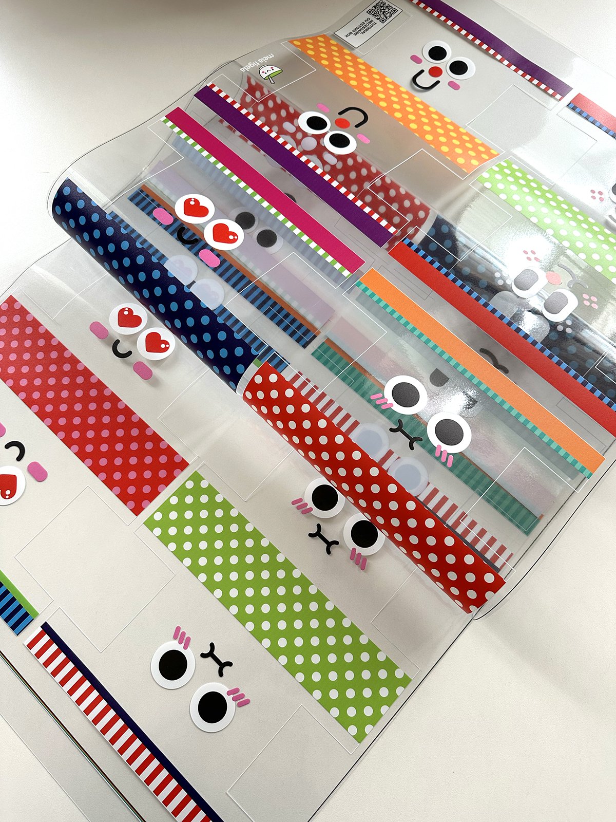 Plástico Estampado - Painel Necessaire CARINHAS DIVERTIDAS - Imagem 5