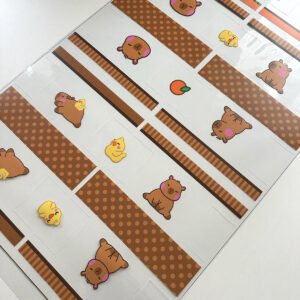 Plástico Estampado - Painel Necessaire CAPIVARAS - Imagem 4