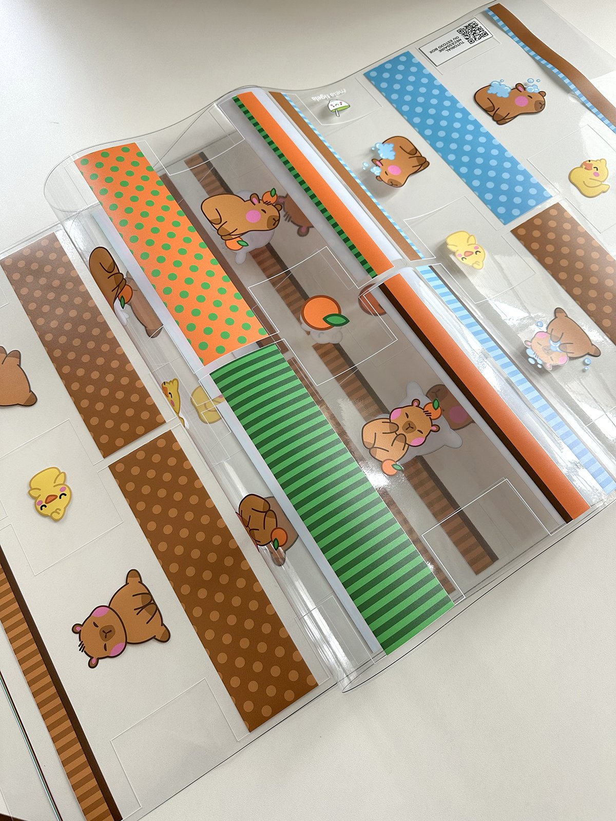 Plástico Estampado - Painel Necessaire CAPIVARAS - Imagem 3