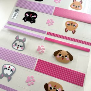 Plástico Estampado - Painel Necessaire MINI Cachorrinhos - Imagem 20