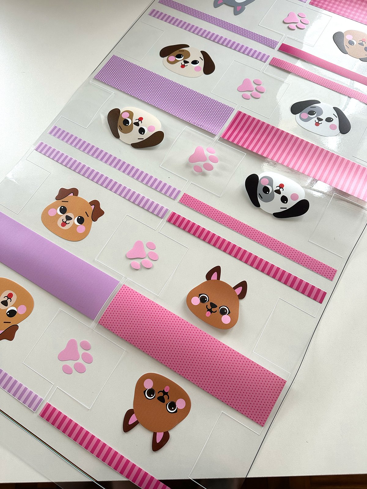 Plástico Estampado - Painel Necessaire MINI Cachorrinhos