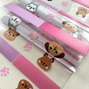 Plástico Estampado - Painel Necessaire MINI Cachorrinhos - Imagem 19