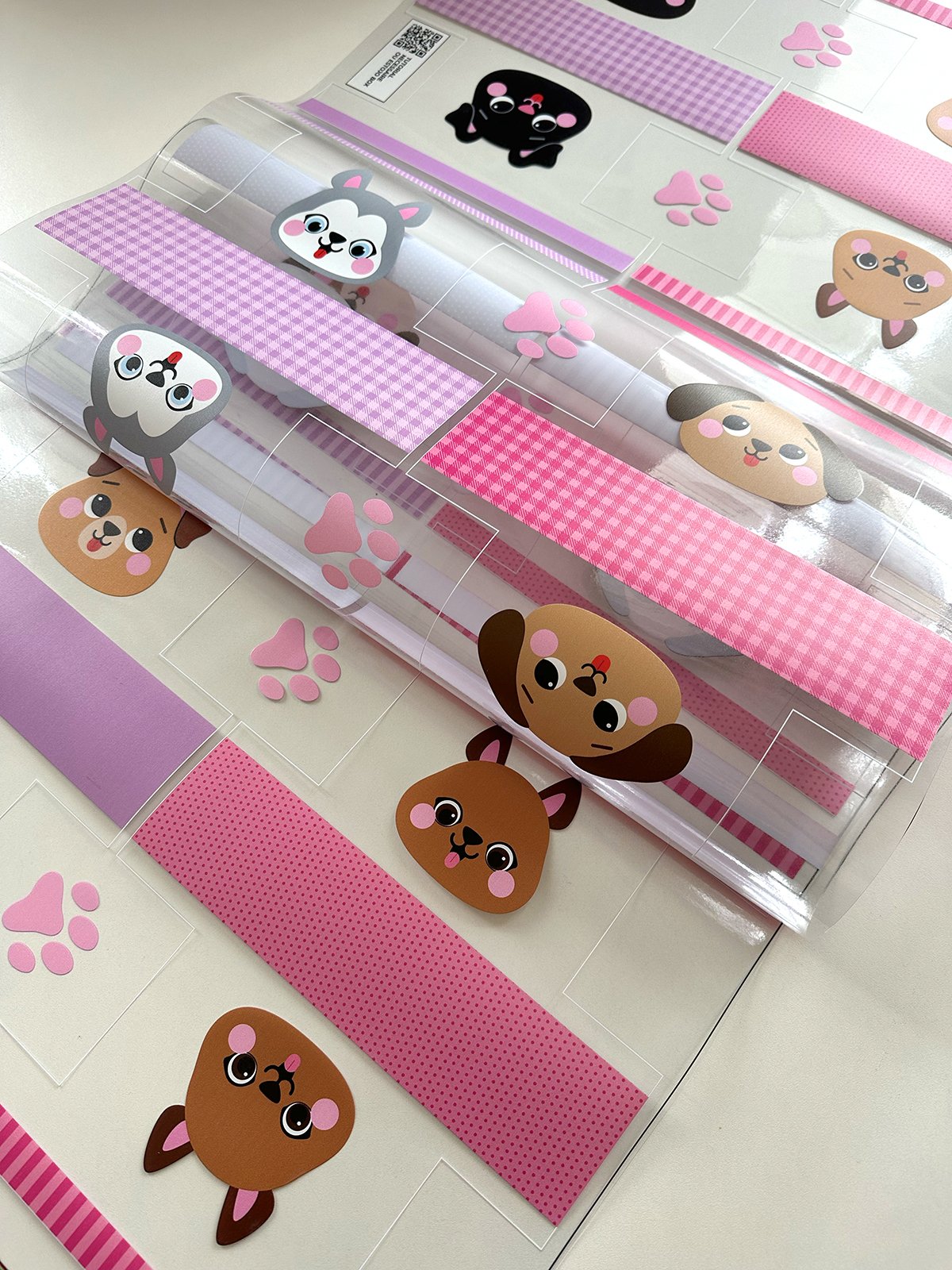 Plástico Estampado - Painel Necessaire MINI Cachorrinhos - Imagem 19
