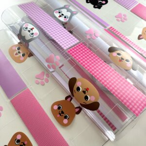 Plástico Estampado - Painel Necessaire MINI Cachorrinhos - Imagem 4