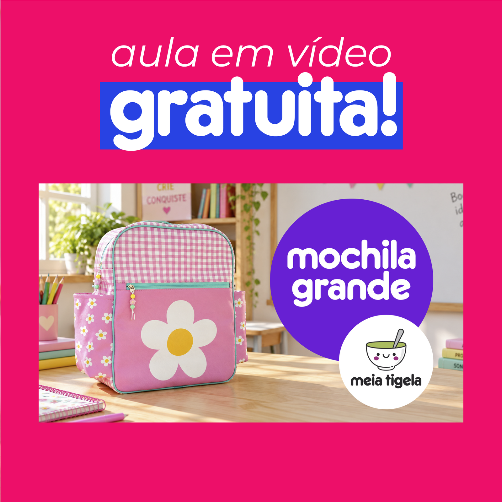Mochila Grande - MOLDE DIGITAL EM PDF - Imagem 3