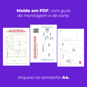 Mochila Grande - MOLDE DIGITAL EM PDF - Imagem 6