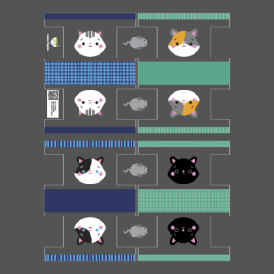 Plástico Estampado - Painel Necessaire MINI Gatinhos - Imagem 7