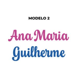 Personalização com nome em painel estampado - Imagem 7