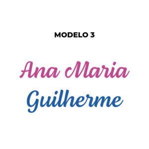Personalização com nome em painel estampado - Imagem 10
