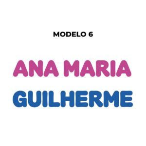 Personalização com nome em painel estampado - Imagem 16