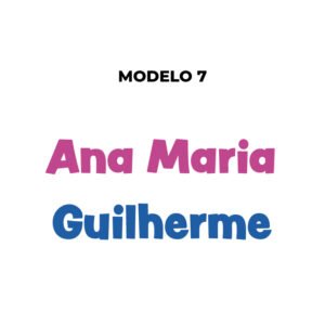 Personalização com nome em painel estampado - Imagem 22