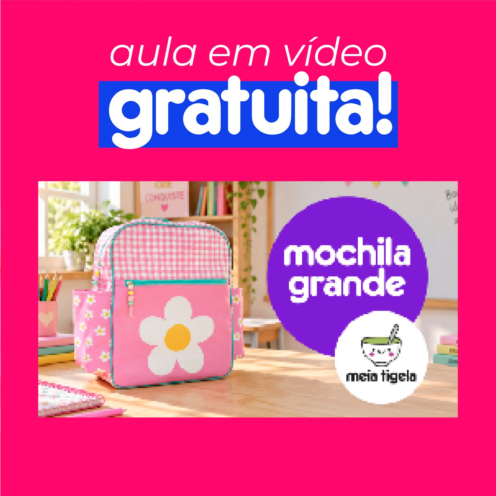 Mochila Grande - painel estampado COLORÊ - Imagem 4