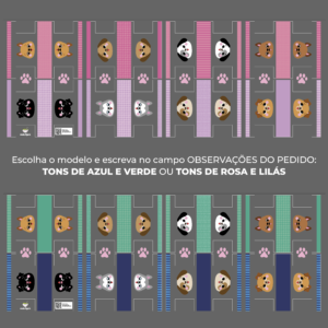 Plástico Estampado - Painel Necessaire MINI Cachorrinhos - Imagem 6
