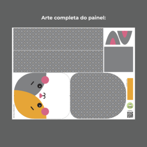 Mochila média Coleção Bichinhos - PAINEL ESTAMPADO - Imagem 15