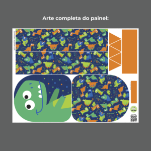 Mochila média Coleção Bichinhos - PAINEL ESTAMPADO - Imagem 16