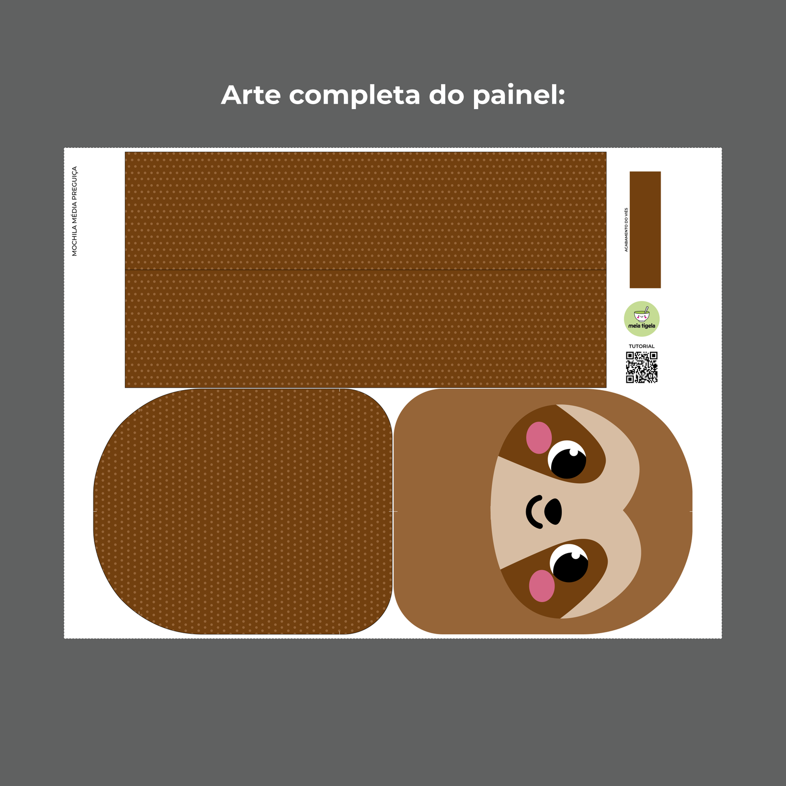 Mochila média Coleção Bichinhos - PAINEL ESTAMPADO - Imagem 27
