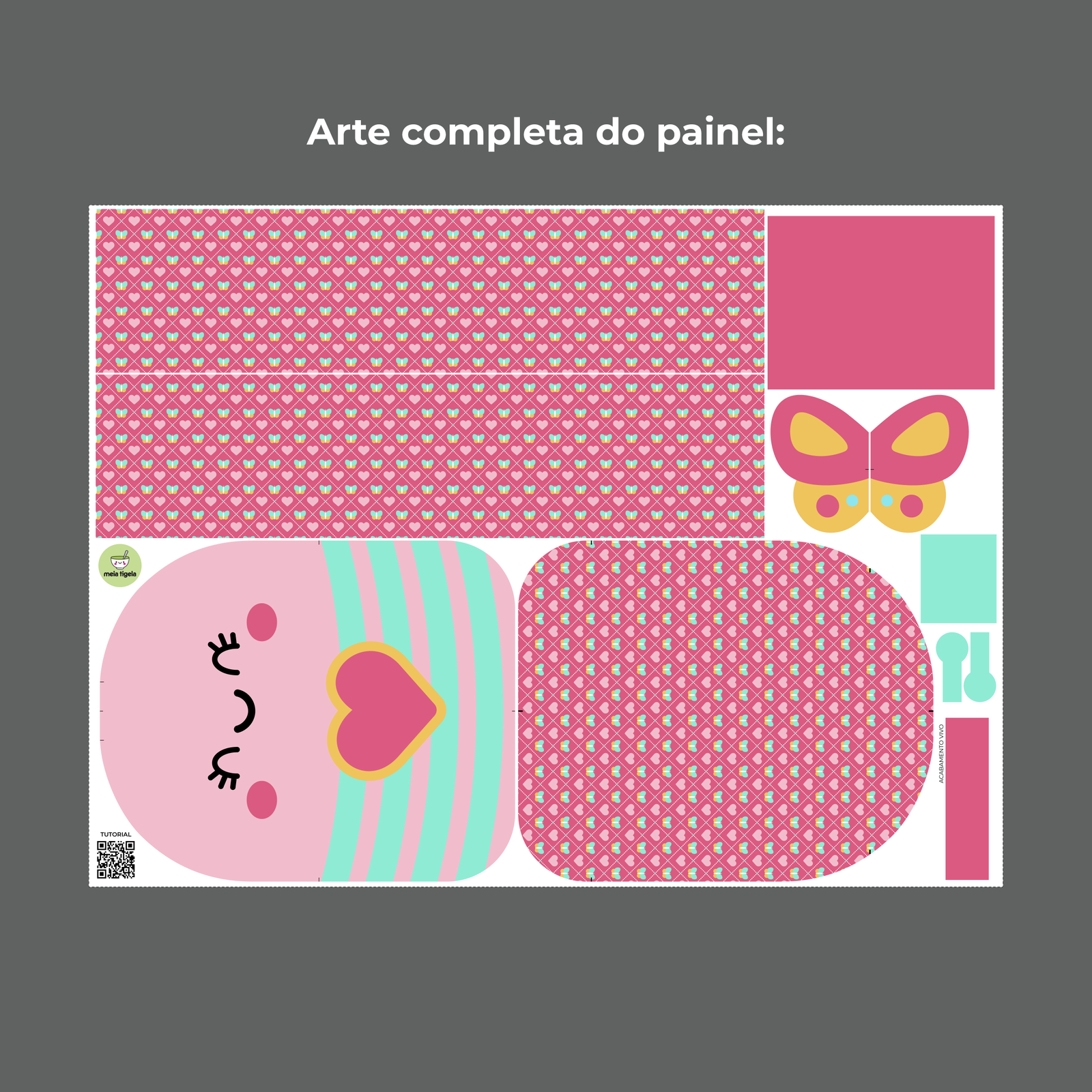 Mochila média Coleção Bichinhos - PAINEL ESTAMPADO - Imagem 29