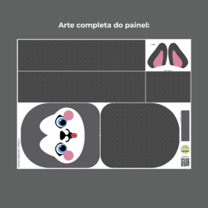 Mochila média Coleção Bichinhos - PAINEL ESTAMPADO - Imagem 33