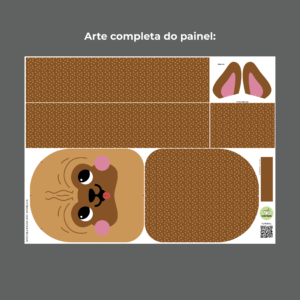 Mochila média Coleção Bichinhos - PAINEL ESTAMPADO - Imagem 34