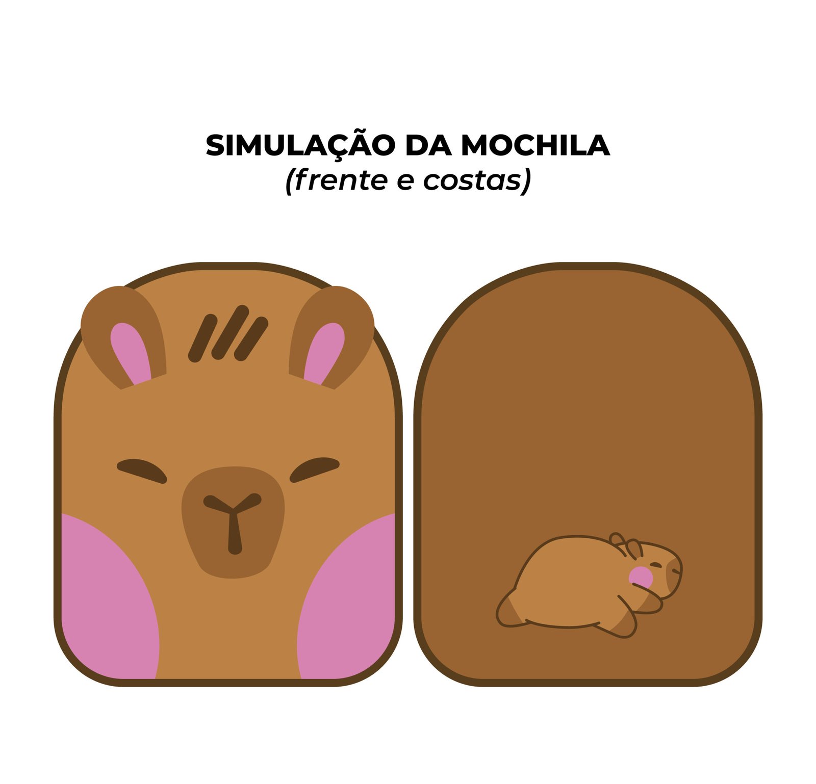 Painel Passeio - estampa CAPIVARA (rende 3 peças)