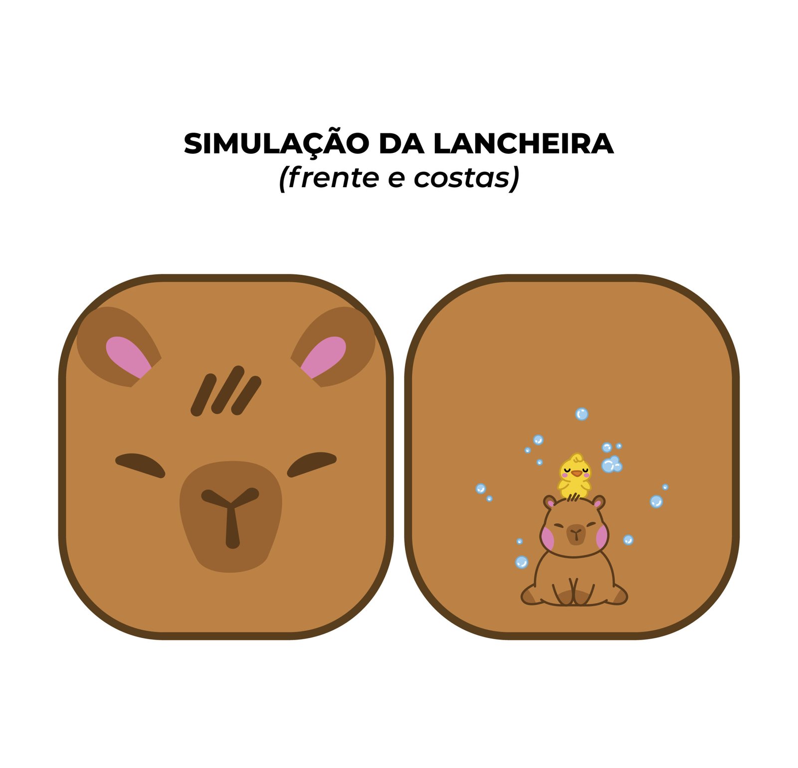 Painel Passeio - estampa CAPIVARA (rende 3 peças) - Imagem 4