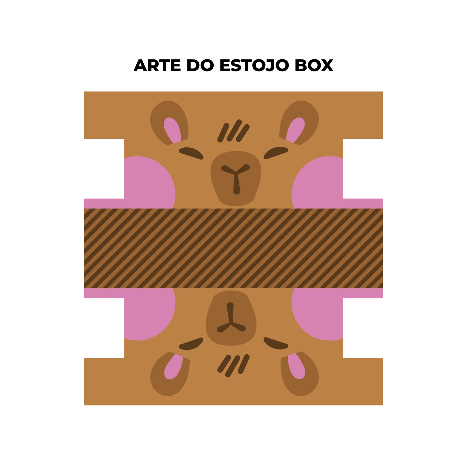 Painel Passeio - estampa CAPIVARA (rende 3 peças) - Imagem 9