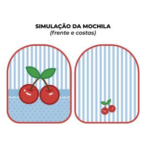 Painel Passeio - estampa CEREJA