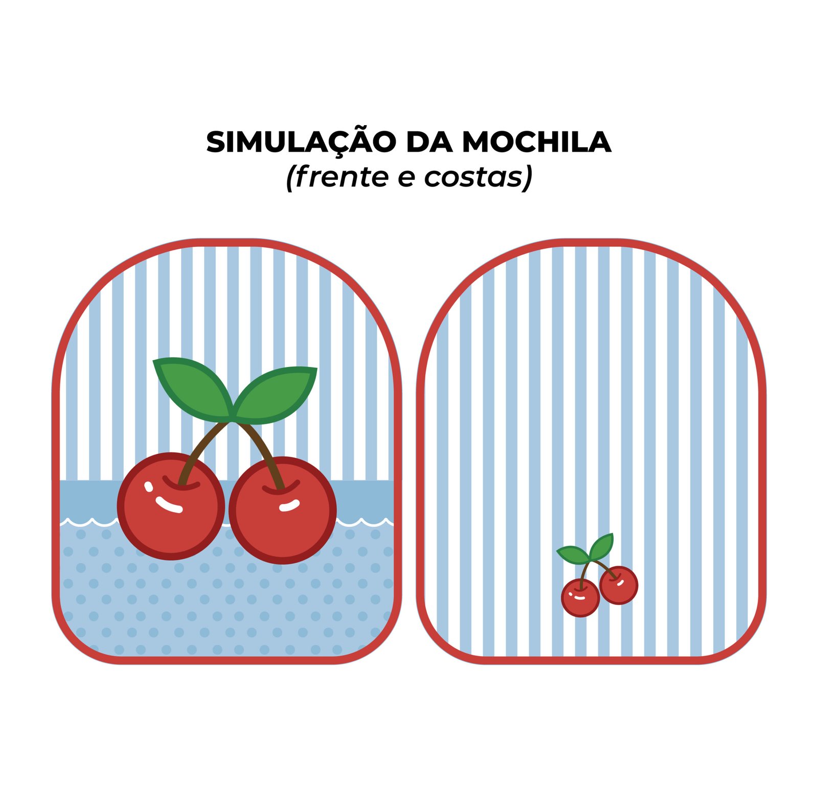 Painel Passeio - estampa CEREJA