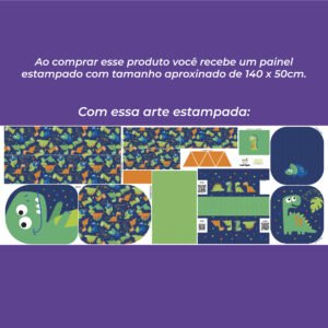 Painel Passeio - estampa DINOSSAURO - Imagem 4