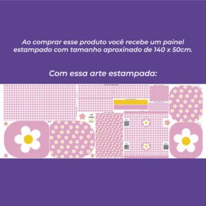 Painel Passeio - estampa FLOR BRANCA - Imagem 5