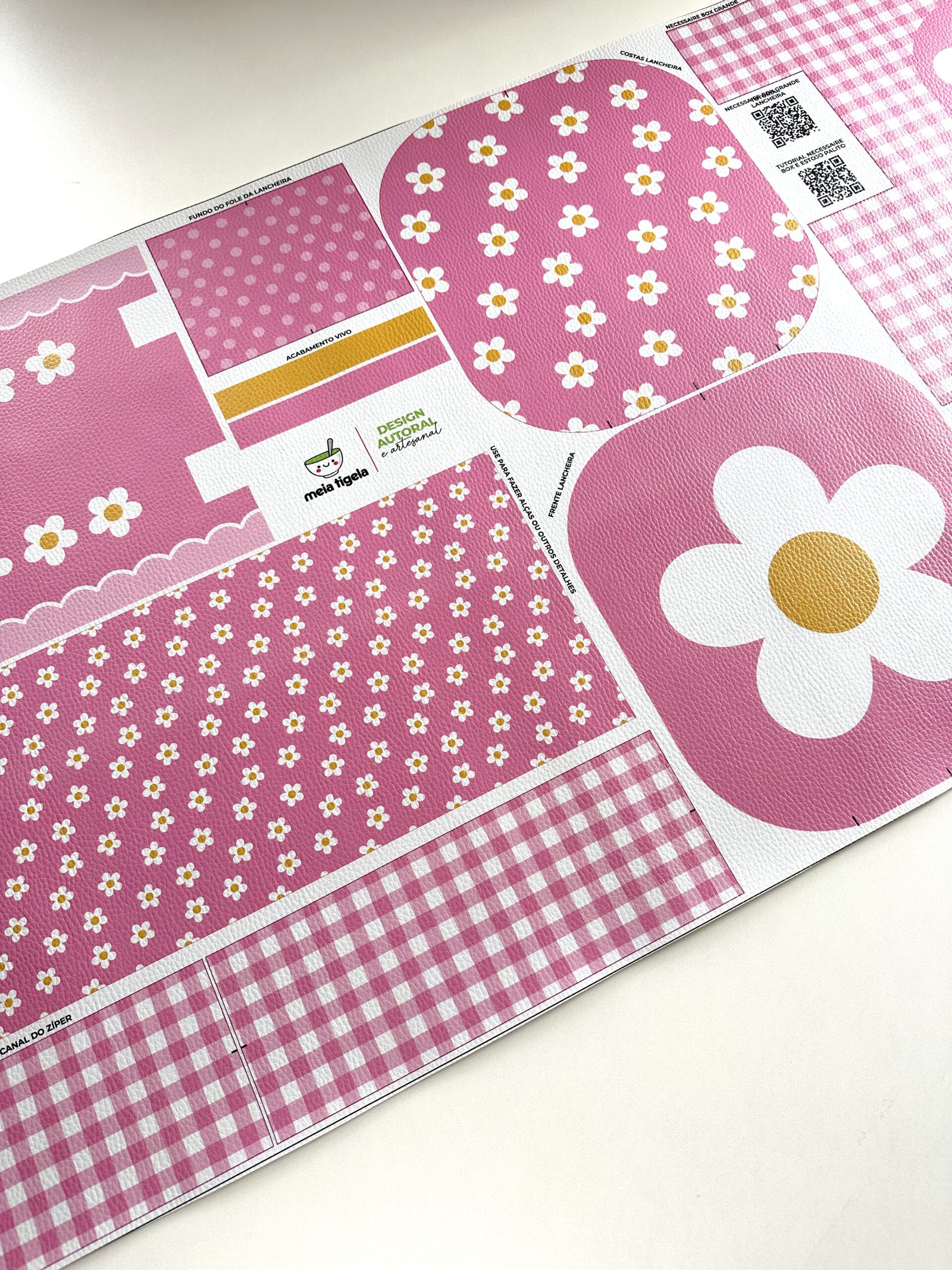 Painel MULTIUSO - estampa FLOR BRANCA - Imagem 4