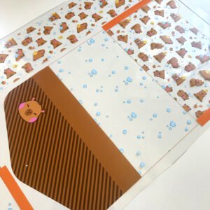 Kit Escolar Plástico - Painel estampado - Capivara - Imagem 9