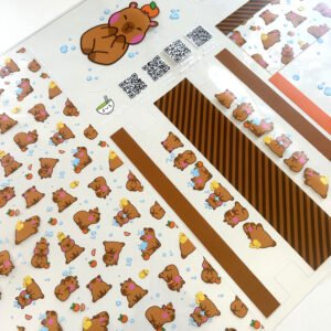 Kit Escolar Plástico - Painel estampado - Capivara