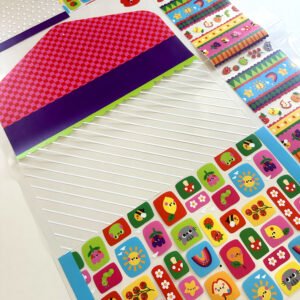 Kit Escolar Plástico - Painel estampado - COLORÊ