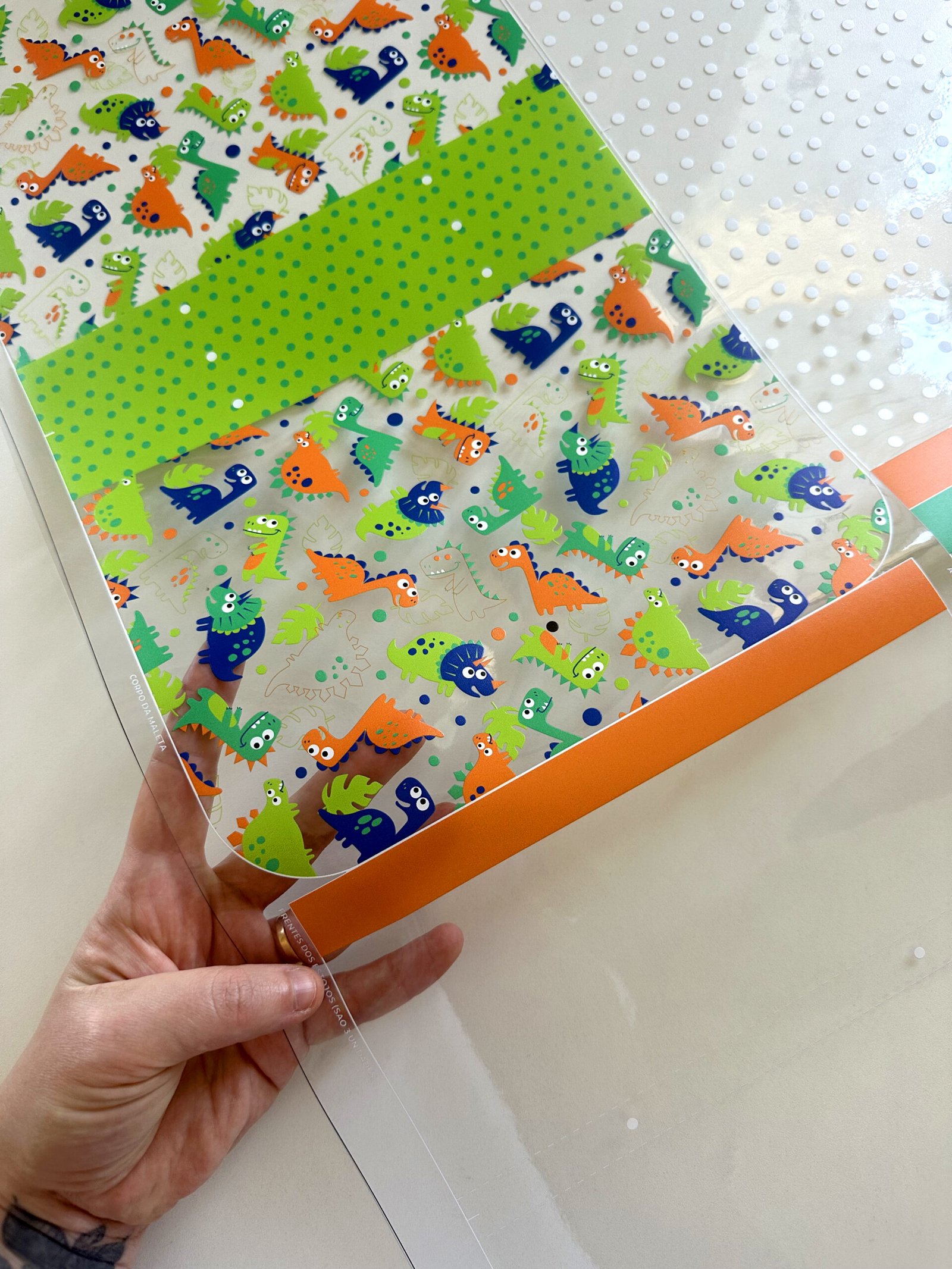 Maleta Ângela - Painel estampado - DINOSSAURO - Imagem 4