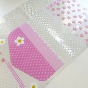 Kit Escolar Plástico - Painel estampado - FLOR BRANCA - Imagem 7