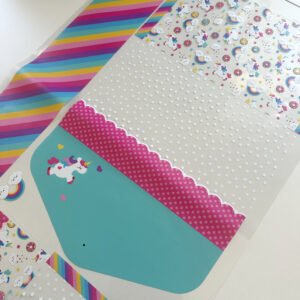 Kit Escolar Plástico - Painel estampado - UNICÓRNIO - Imagem 8