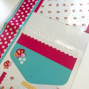 Kit Escolar Plástico - Painel estampado - BORBOLETA - Imagem 8