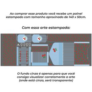 Kit Escolar Plástico - Painel estampado - CEREJA - Imagem 6