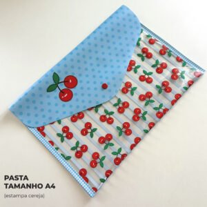 Kit Escolar Plástico - Painel estampado - CEREJA - Imagem 7