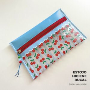 Kit Escolar Plástico - Painel estampado - CEREJA - Imagem 8