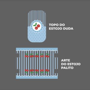 Kit Escolar Plástico - Painel estampado - CEREJA - Imagem 13