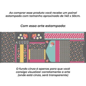 Kit Escolar Plástico - Painel estampado - BORBOLETA - Imagem 4