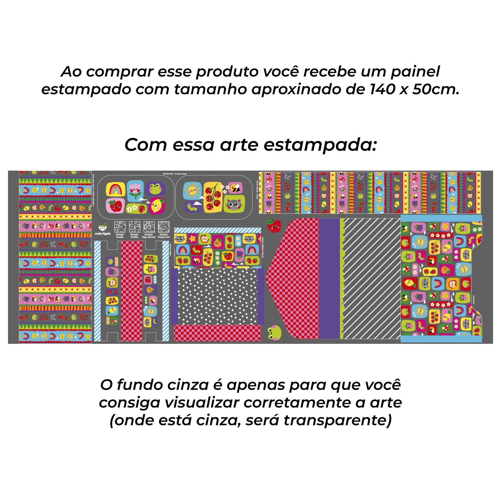 Kit Escolar Plástico - Painel estampado - COLORÊ - Imagem 5