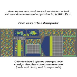 Kit Escolar Plástico - Painel estampado - DINOSSAURO - Imagem 3